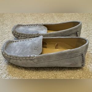 Gray Kids Moccasins